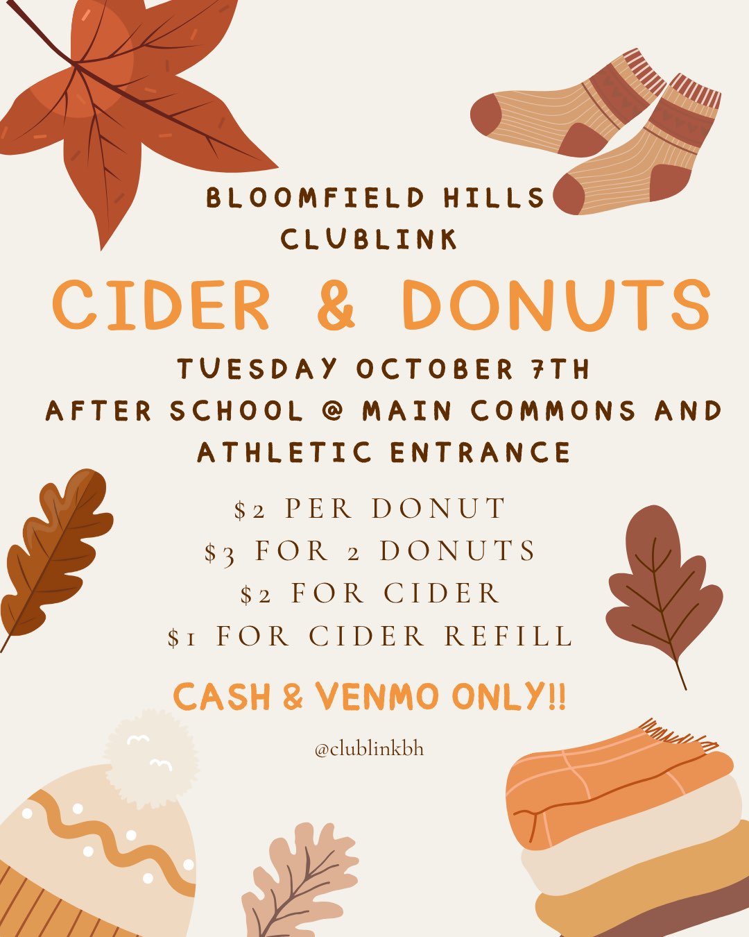 Cider & Donuts Flyer